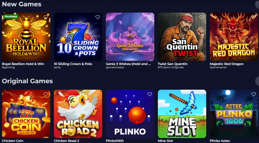B7casino bonus code
